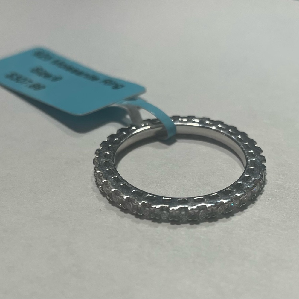 Chic Silver Textured Women's Ring